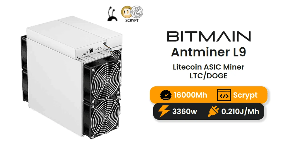 MD IN STOCK Bitmain Antminer L9 16.2GH/s | Crypto Miner |free shipping