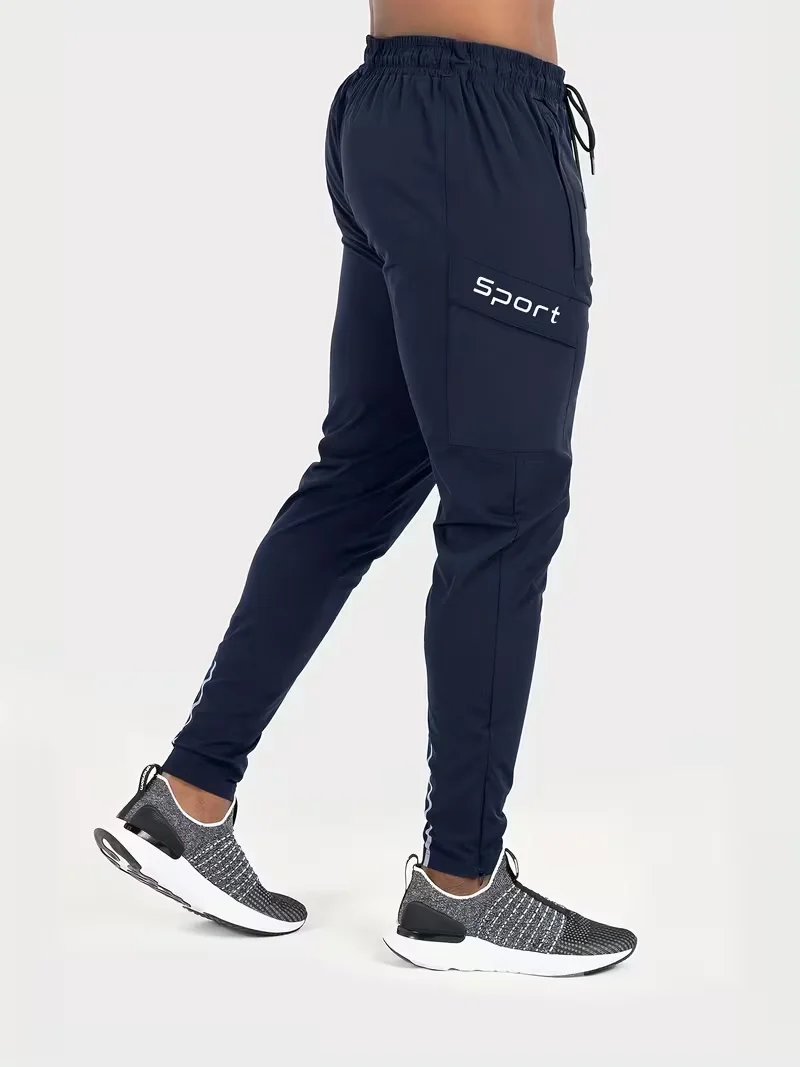 New Style Zippered Pocket Sweatpants Lightweight Exercise Ankle Pants Suitable for Fitness Training and Daily Wear
