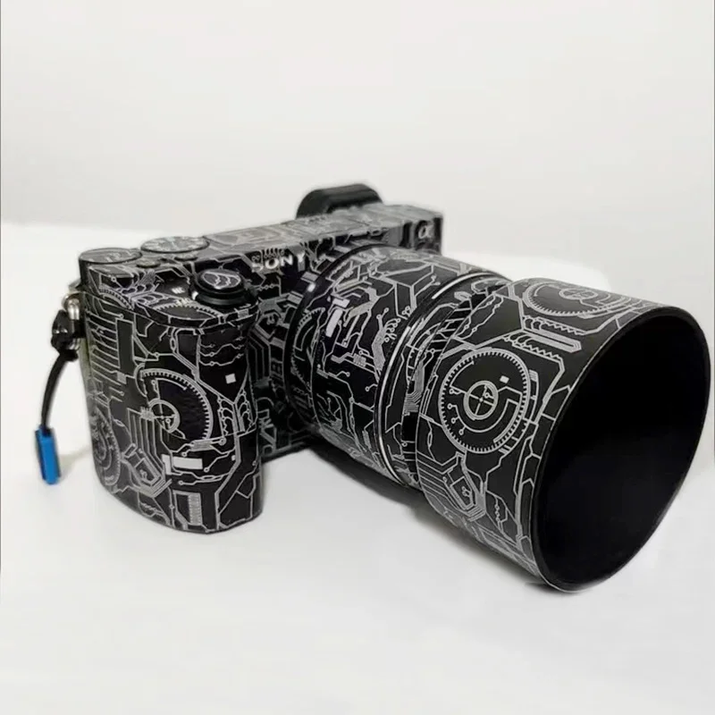 Naklejka ochronna zapobiegająca zarysowaniom korpus aparatu do obiektywu SONY A6000 A6100 A6300 A6400 A6700 E 18-55 18-135 18-105 F4 16-55 E50 — zdjęcie produktu 7