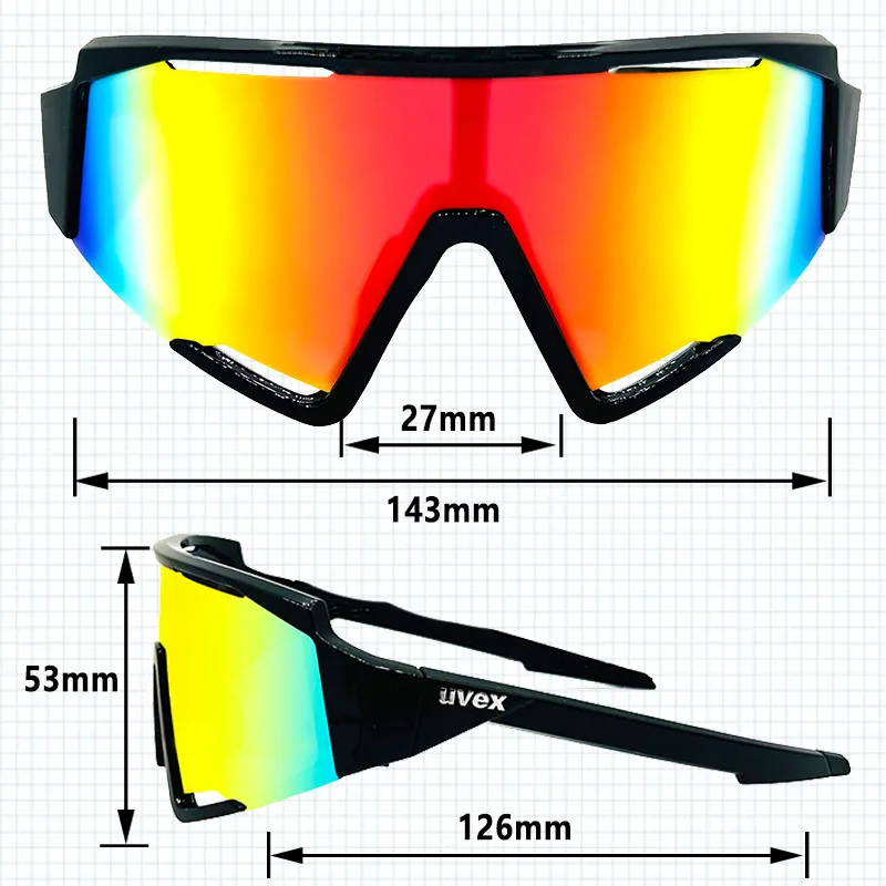 UVEX SPECTRO Cycling Sunglasses Eyewear Photochromic Bike Glasses Outdoor Sports Man Woman Road Mountain Bicycle Glasses Goggles