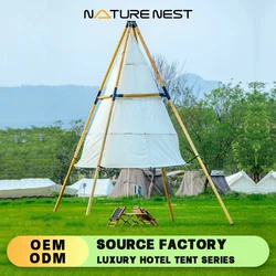 Lantern Safari Tent lamping Hotel Pyramid Sun High Quality Customizable Outdoor Camping Restaurant Pyramid Sunshade Canopy Party