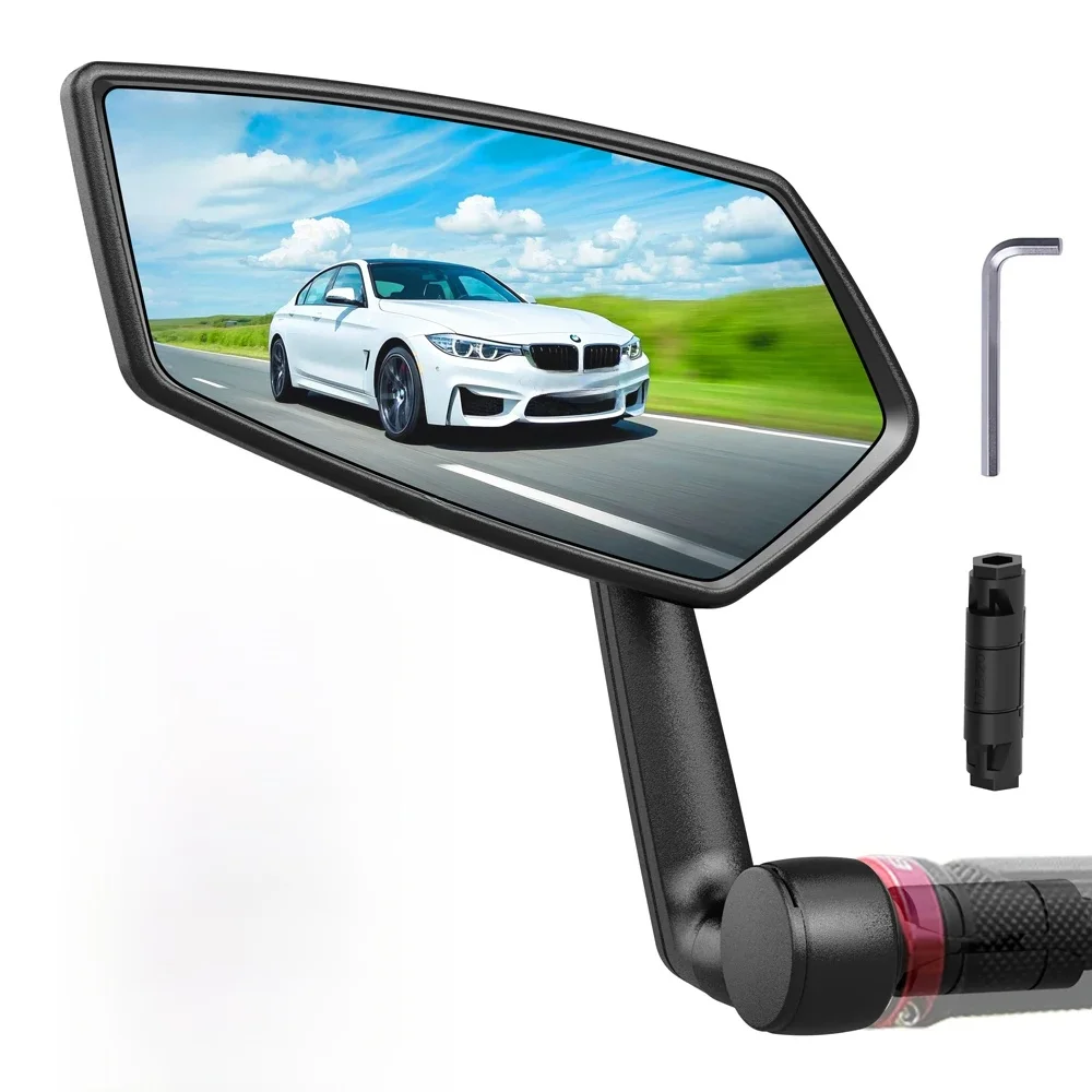 AliExpress NONE RBRL Bicycle Rearview Mirror MTB Handlebar End Mirror HD Wide Angle Extended Durable Bike Side Mirrors for Electric Scooter