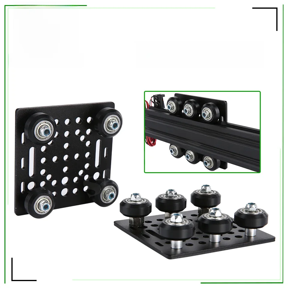 Zestaw bramek z rowkiem V 20-40 mm Płytka bramowa z kółkiem do profili Vslot Aluminium 4040 Zestawy płyt bramowych Część do drukarek 3D — zdjęcie produktu 7