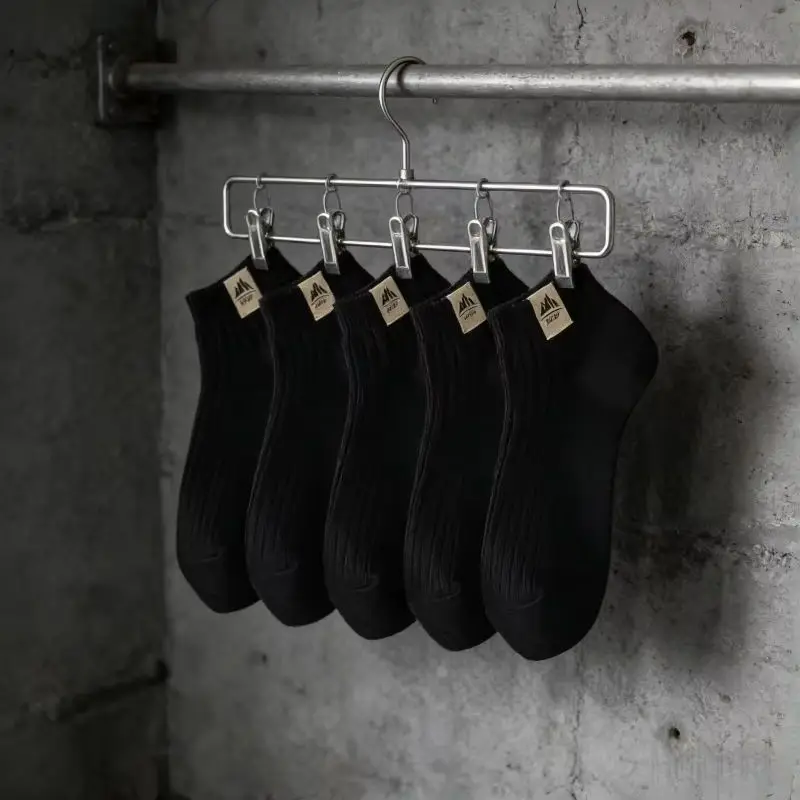 

Black Mountaineering Socks 5-Count Performance Set​ – Temperature Regulation, Compression Fit, Quick Drying.