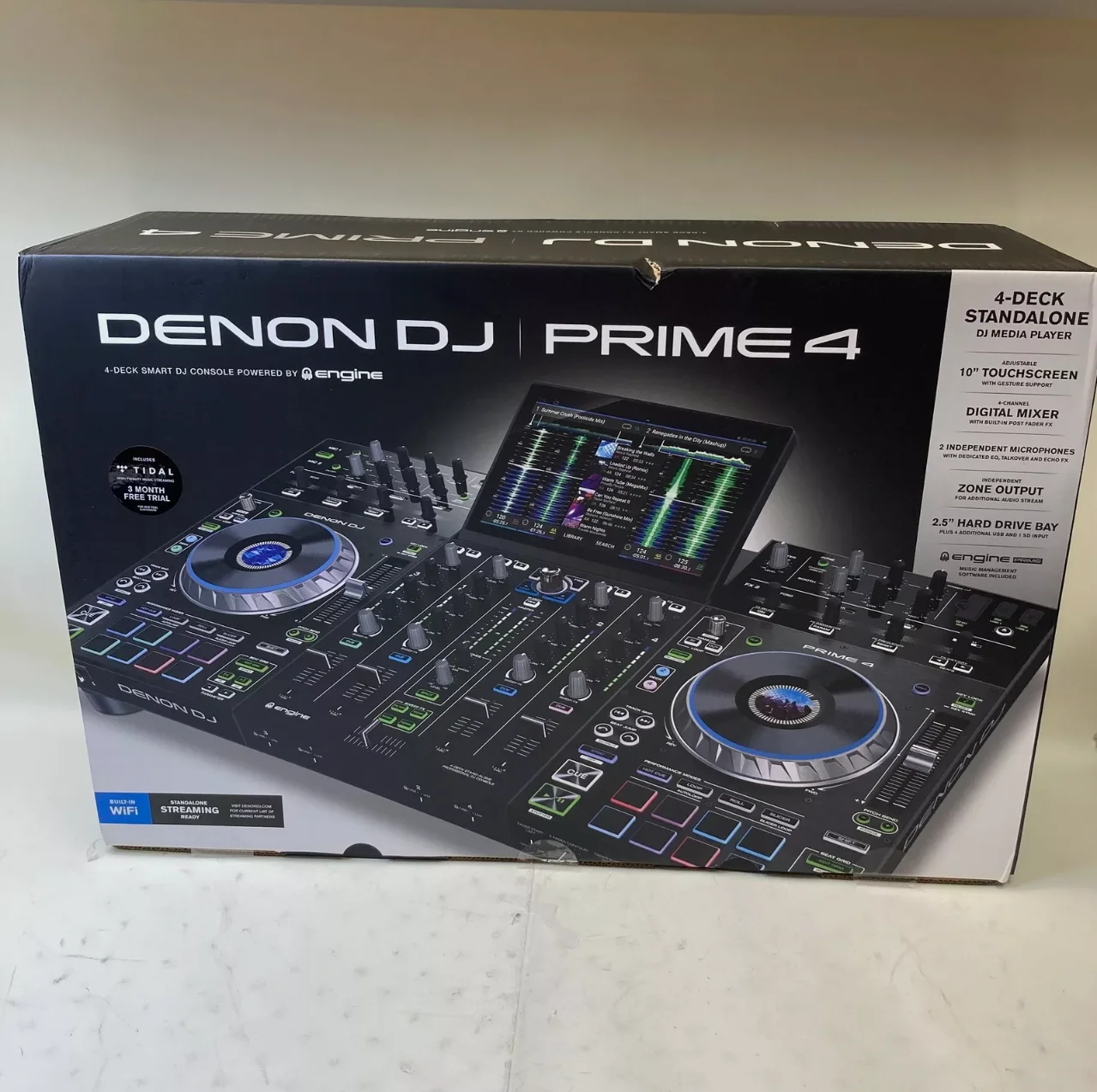 Original Denon DJ PRIME 4 | 4-Deck Standalone Smart DJ Console at Wholesale Price