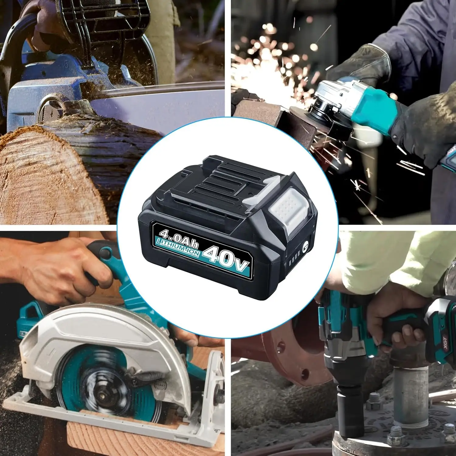 2 шт. BL4050 BL4040 4,0 Ач 40 В XGT аккумулятор MAK40V Замена для Makita BL4050F BL4025 40 В литий-ионный аккумулятор Pin