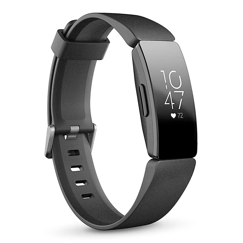ساعة Fitbit Inspire HR الذكية لتتبع اللياقة البدنية ومراقبة معدل ضربات القلب وخطوات النوم والسباحة وسوار التمارين الصحية المقاوم للماء