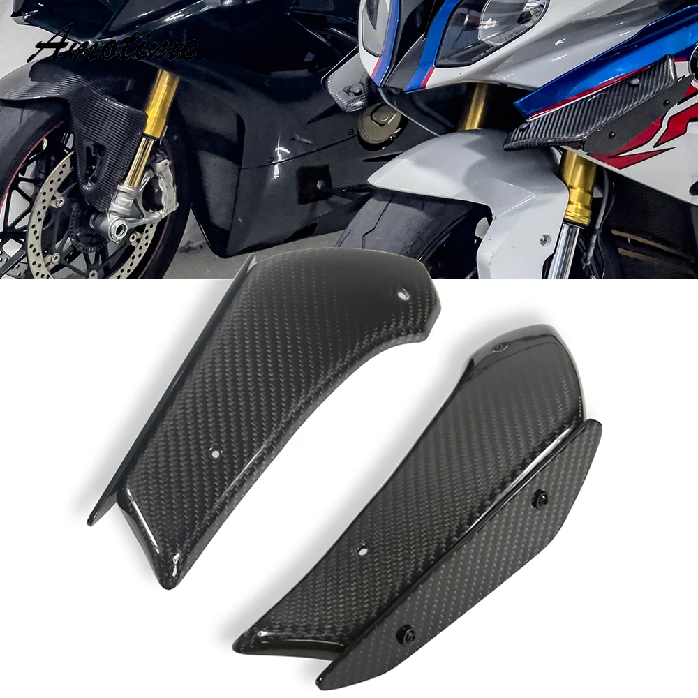 

For BMW S1000RR 2010-2018 HP4 Fairing Front Aerodynamic Winglet Carbon Fiber Windshield Fairing Winglets S 1000 RR