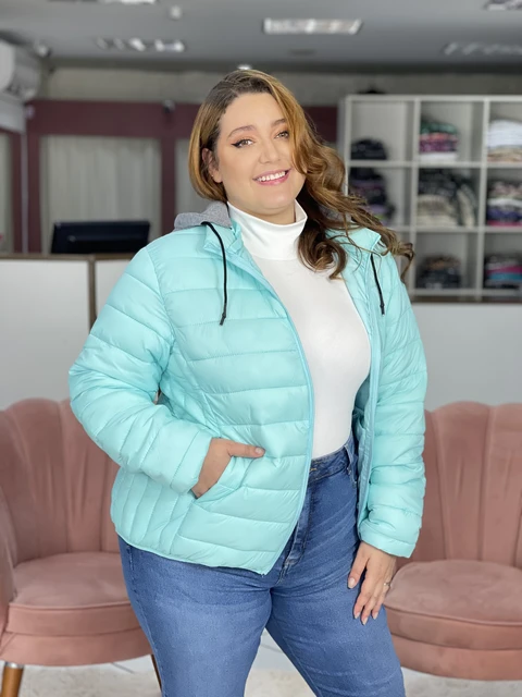 Women s Soft Nylon Puffer Jacket with Detachable Hood Plus Size Multicores Lined Super Resistant Cold and Wind Protection AliExpress