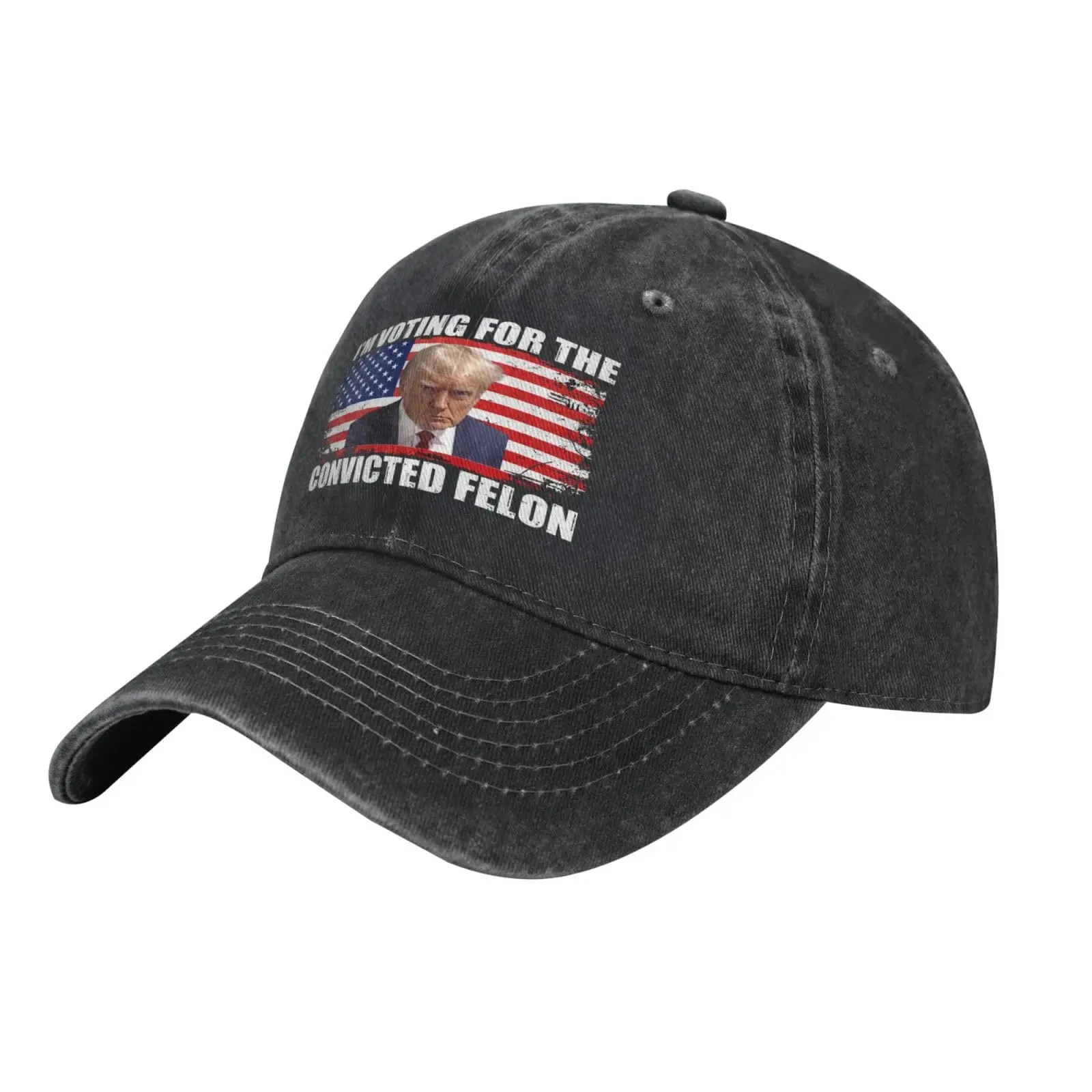 I'm Voting for The Convicteds-Felons Pro Trump for President 2024 Trucker Hat for Men Women Dad Baseball Cap