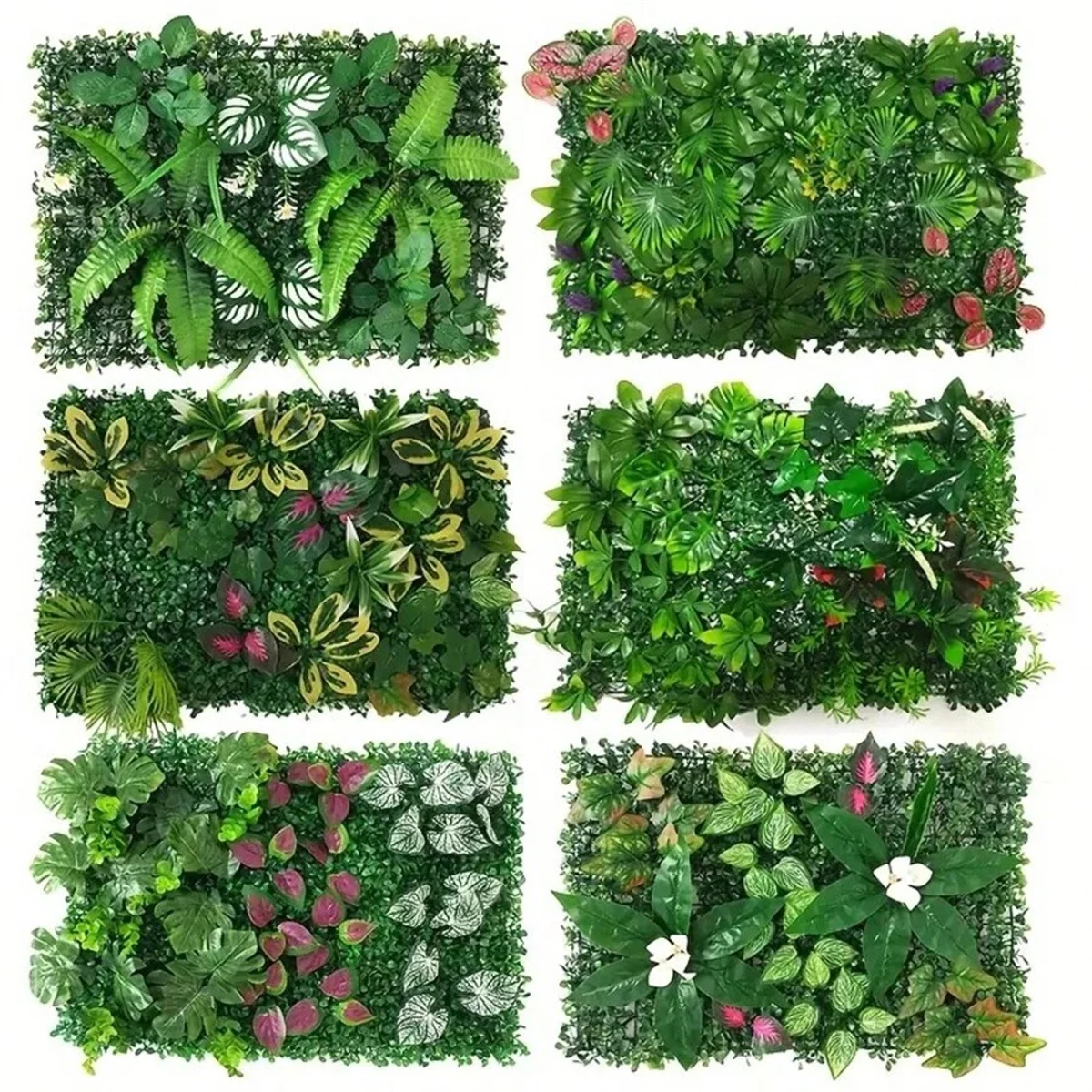 Pared de plantas artificiales, pared de plantas verdes para fondo de casa, decoración de puertas, plantas, césped, pared, puerta delantera, decoración de fiesta