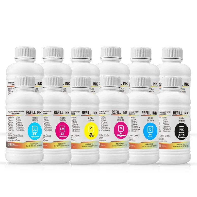 250ML Pigment Ink For Canon PFI 107 120 320 102 104 701 703 704 706 707 710 206 106 306 Cartridge Largeformat Printer