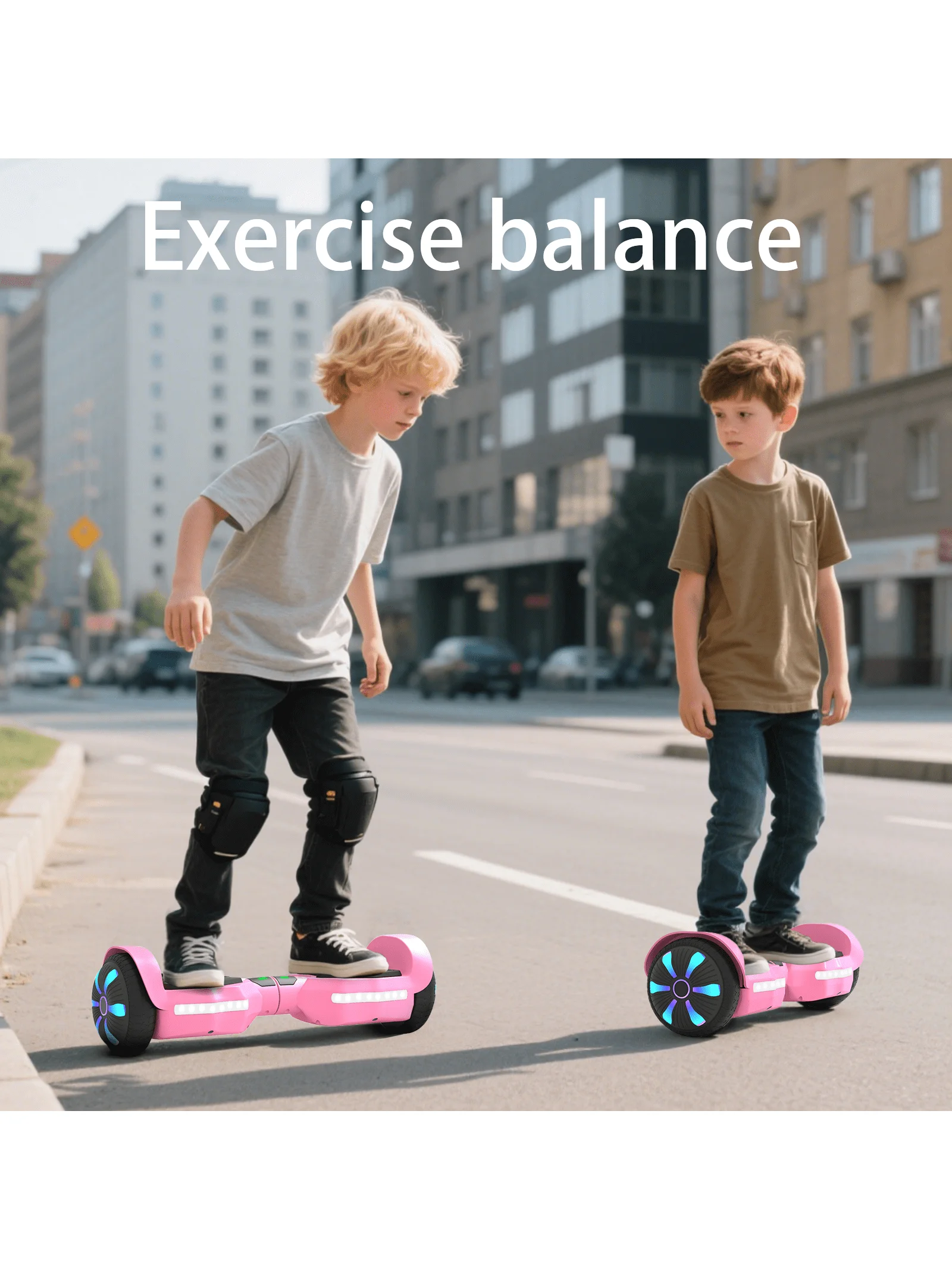 

Simate K1 6.5" Hoverboard Electric Self Balancing Scooter with Bluetooth Speaker Colorful Lights UL2272 Certified All Terrain