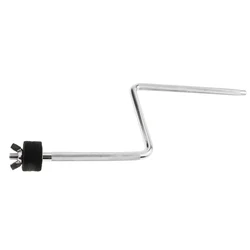 Metal Z-shape Drum Rod Cymbal Arm & L-shape Cymbal Clamp Holder for Drum Set Kit Parts Accessories