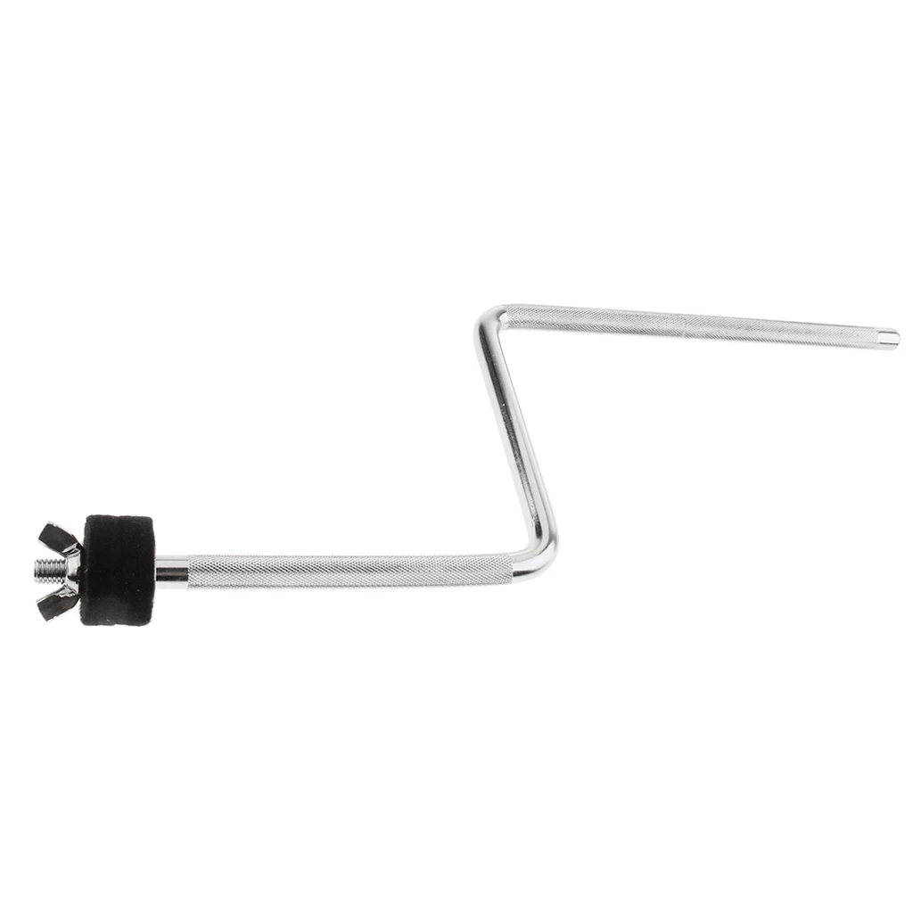 Metal Z-shape Drum Rod Cymbal Arm & L-shape Cymbal Clamp Holder for Drum Set Kit Parts Accessories