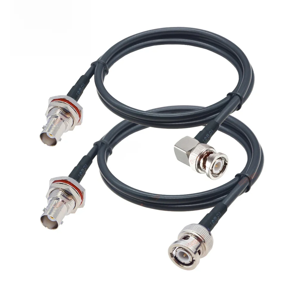 BEVOTOP-Câble coaxial étanche, RG58, BNC, écrou femelle, cloison vers BNC, prise mâle, cavalier en queue de over, rallonge RF, 50 Ohm