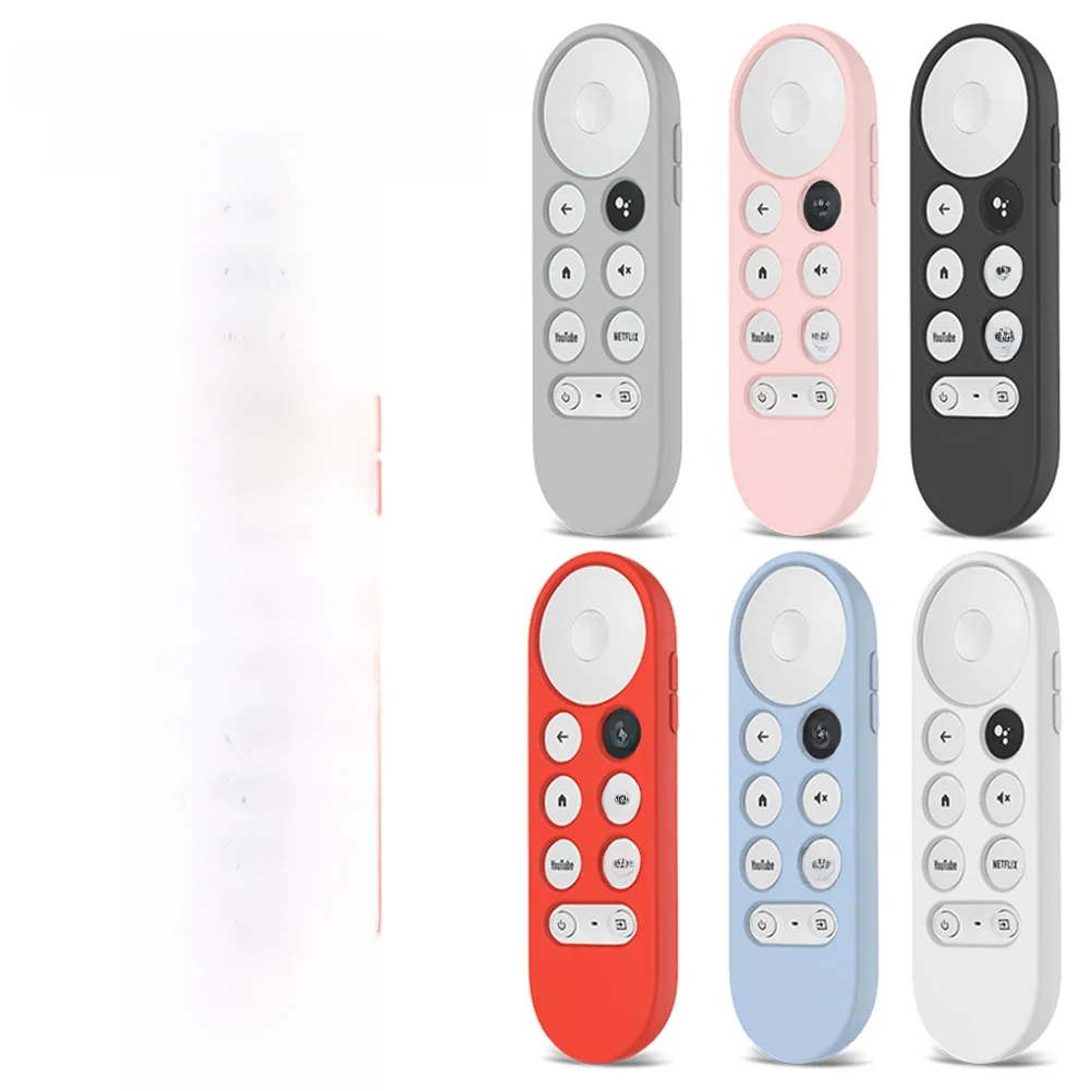 Étui de télécommande pour Google Chromecast Smart TV 2020, housse de protection en Silicone, Anti-chute, antidérapant, souple, pour télécommande TV