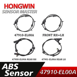New ABS Wheel Speed Sensor Front Rear Right Left 47910-EL00A 47901-EL00A 47900-EL00A For Nissan Versa Tiida 2007-2018 1.6L 1.8L