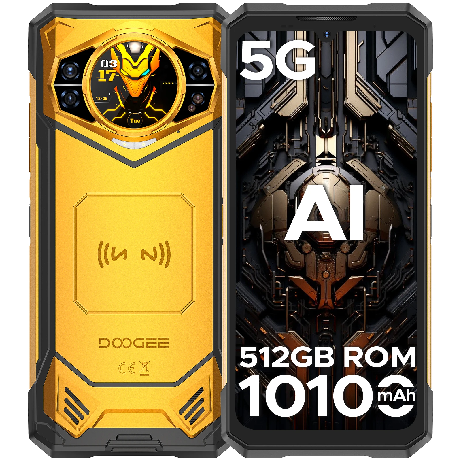 إصدار Globe DOOGEE S200 X 5G هاتف متين 6.72 بوصة الأبعاد 7050 1.32 بوصة شاشة AMOLED خلفية 12 جيجابايت 512 جيجابايت 10100 مللي أمبير في الساعة هاتف بطارية