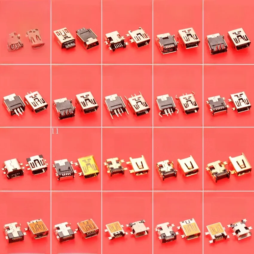 cltgxdd 10 SZT. Mini USB Gniazdo Żeńskie V3 Port USB Typu B 5pin 8pin 10pin SMT SMD Złącze USB Części Zamienne do Naprawy — zdjęcie 2