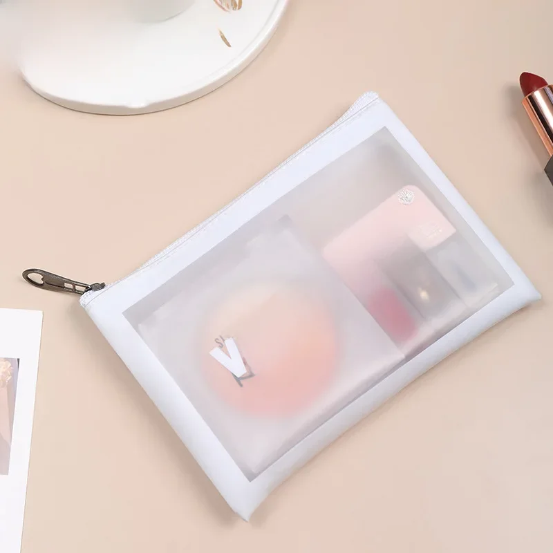 Sacs de maquillage de voyage pour femmes, rose et blanc, sac à cosmétiques pour filles, organisateur de lavage de beauté, pochette de toilette, Kit de rangement, étui de bain