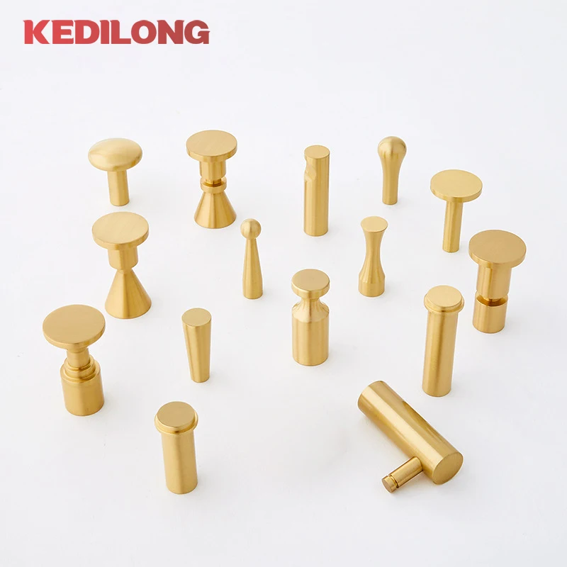 Messing solide nordische Licht Luxus Kleider haken moderne minimalist ische Kleider schrank Wand perforierte hängende Kleider haken Gold Haken