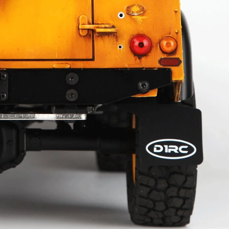 D1RC Scale Mud Flaps for 1/10 RC Crawler D90 D110 Camel Cup Car Shell Upgrade Accessory with Mount Bracket
