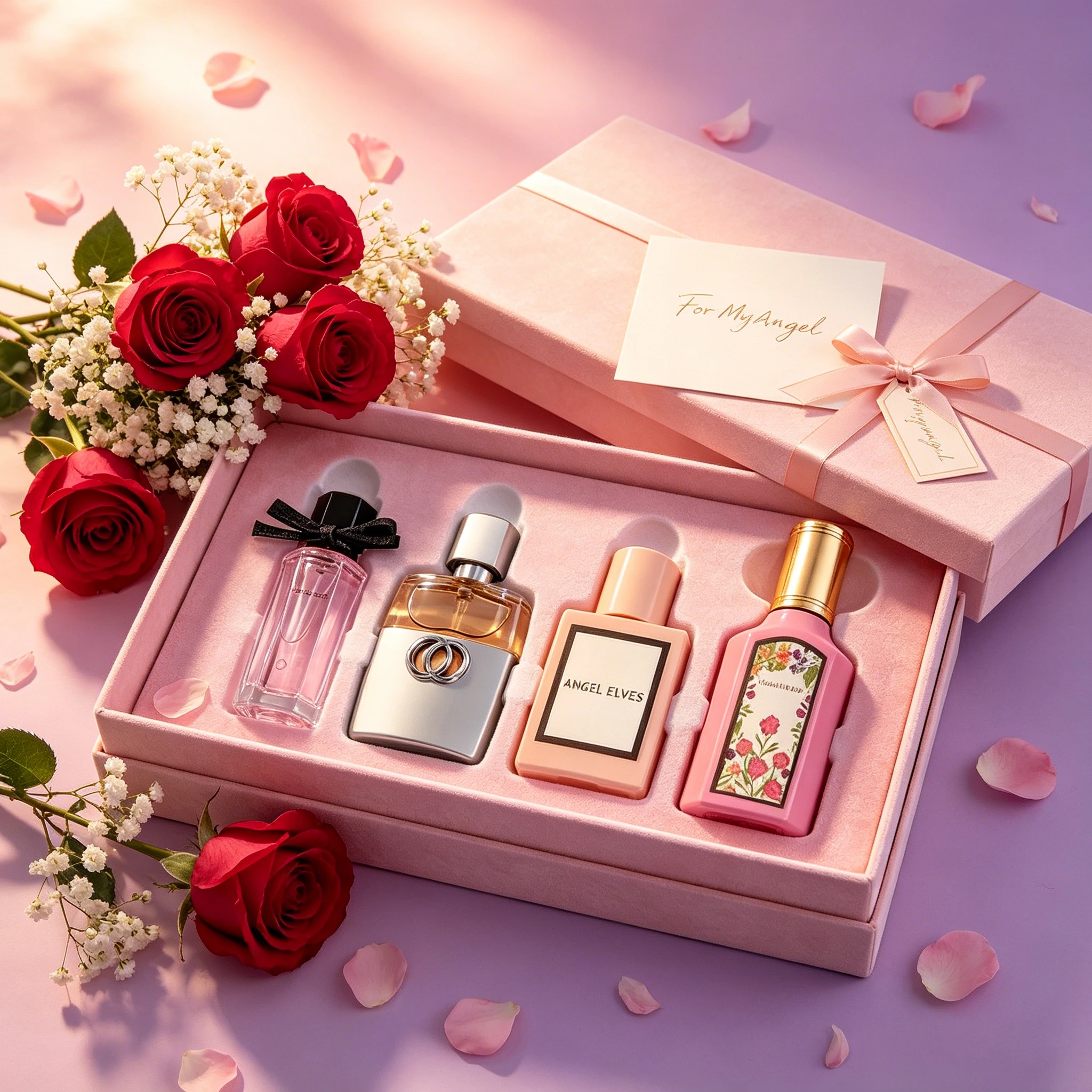 4Pcs Women Perfume Gift Set Long Lasting Floral Fruity Scent Eau de Toilette Elegant Ladies Fragrance Kit Valentine Birthday Present for Her - view 6