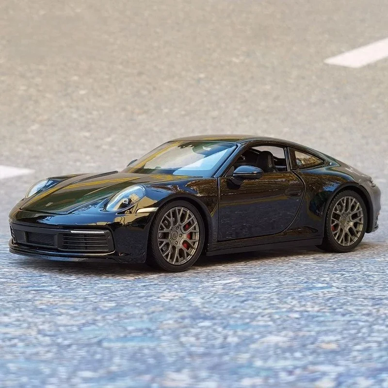 Welly 1:24 Porsche 911 Carrera 4S Alloy Sports Car Model Diecast Metal Toy Vehicles Car Model High Simulation Childrens Toy Gift — 2