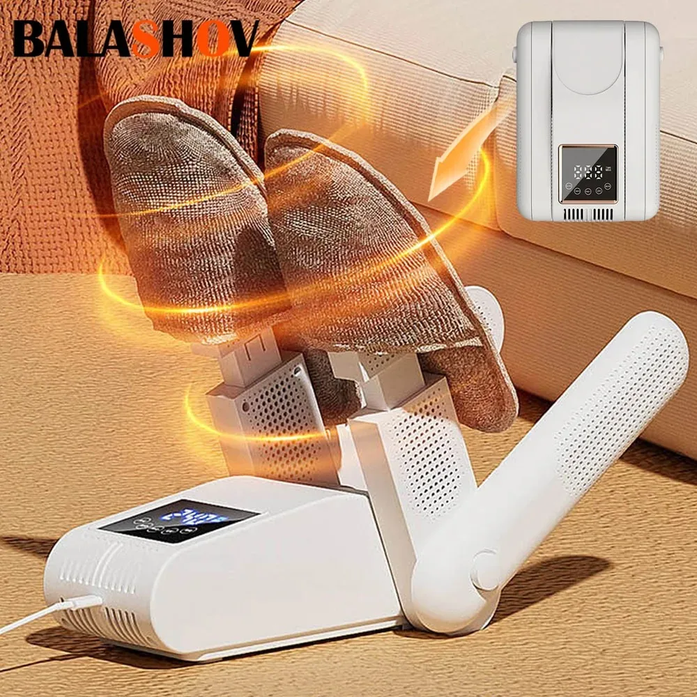 Sèche-chaussures électrique double V, chauffe-chaussures, UV, multifonction, élimine les odeurs, désodorisant de bottes à séchage rapide
