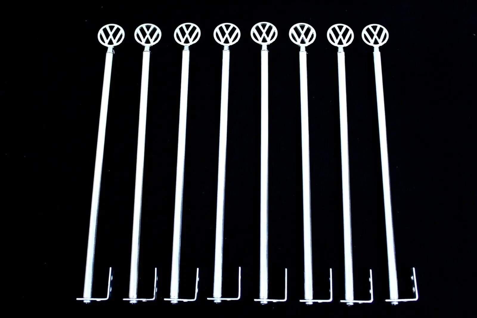 For Volkswagen Chrome Parking Pole - Park Bar - Parkingpole - Flagpole Streamer Pole