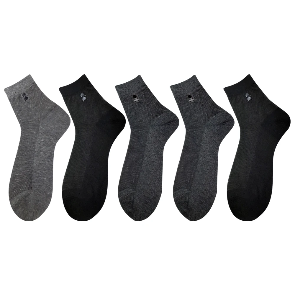 Beverly Hills Polo Club Men's Cool Mesh Ankle Socks, Short Socks, Men's Socks, Mixed Colors, 5 Pairs