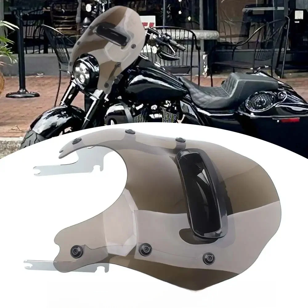 Motorrad Zubehör 14 "Windschutzscheiben Windabweiser Kit Hohe Qualität ABS Für Harley Road King Spezielle FLHRXS 2021-2025