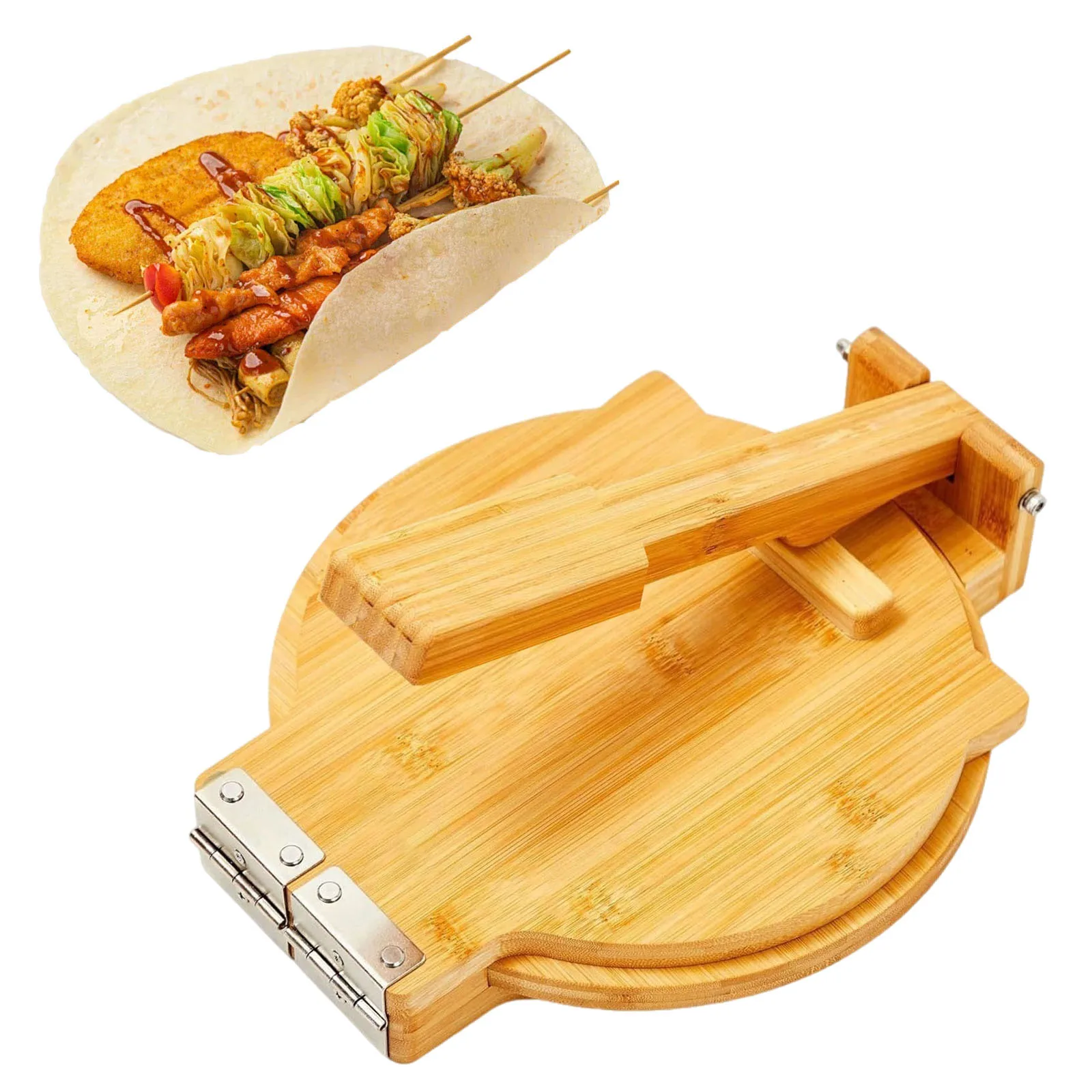 

Деревянный пресс для пельменей, ручной пресс для теста, быстродействующее устройство для приготовления теста, инструмент для прижима кукурузной тортильи, пикник, бытовая кухня