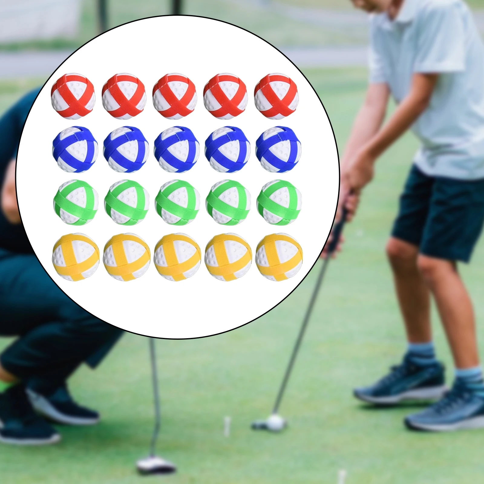 20 Pcs Sticky Golf Balls for Teens Portable Party Game Versatile Sport Mini Sticky Golf Balls for Fun Entertainment