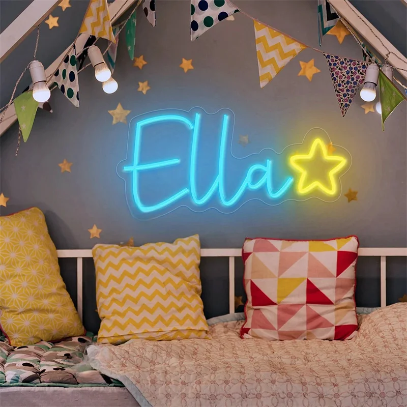 Custom Neon Name Sign Gifts for Kids, Led Sign, Led Light Bedroom Decor, Christmas Gifts, Custom Personalized Gift