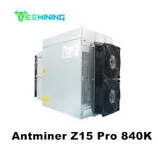 A Bitmain Antminer Z15 Pro 820KH/S 2714W Zcash Miner