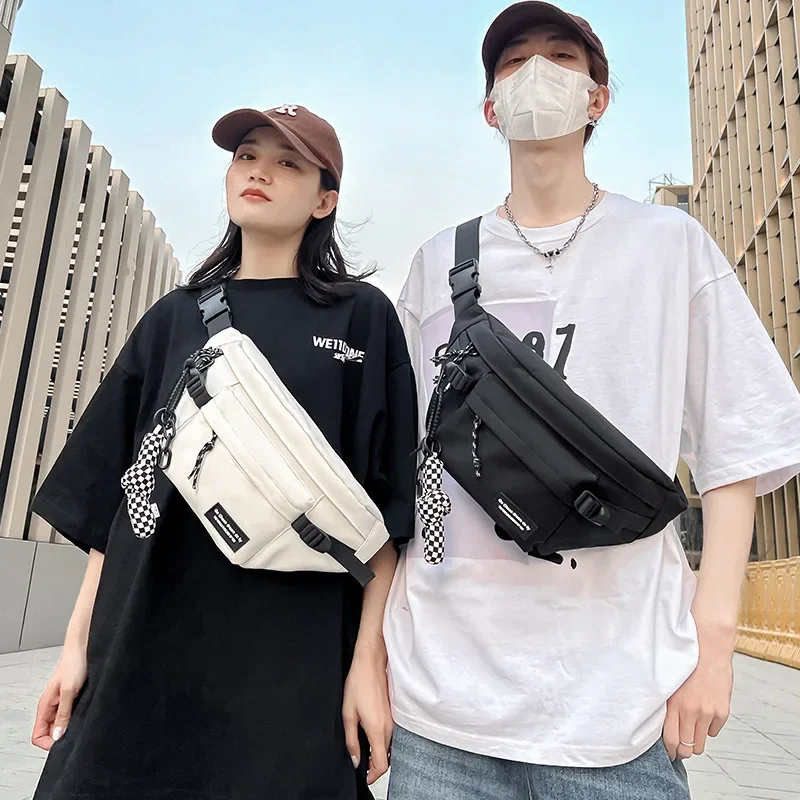Street Hip-hop Waist Bag High Capacity Unisex Chest Pack Shoulder Bags Fashion New Trend Fanny Pack Woman Nylon Belt Bag Purse — zdjęcie 2