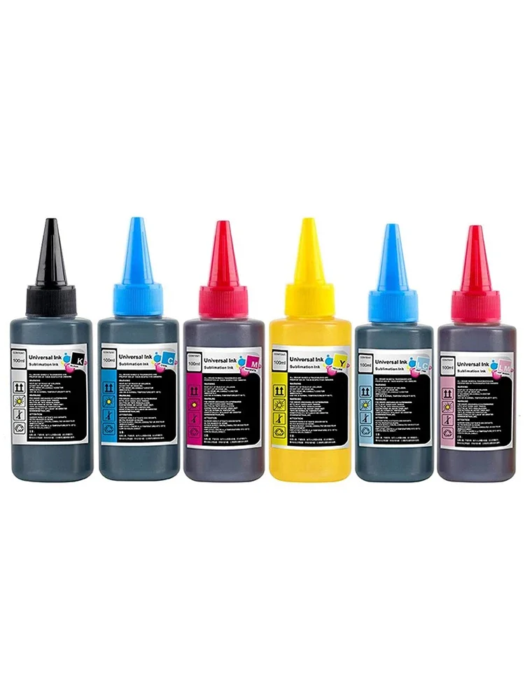 

6-цветные чернила для заправки принтеров Epson, HP, Canon, Brother и струйных принтеров.