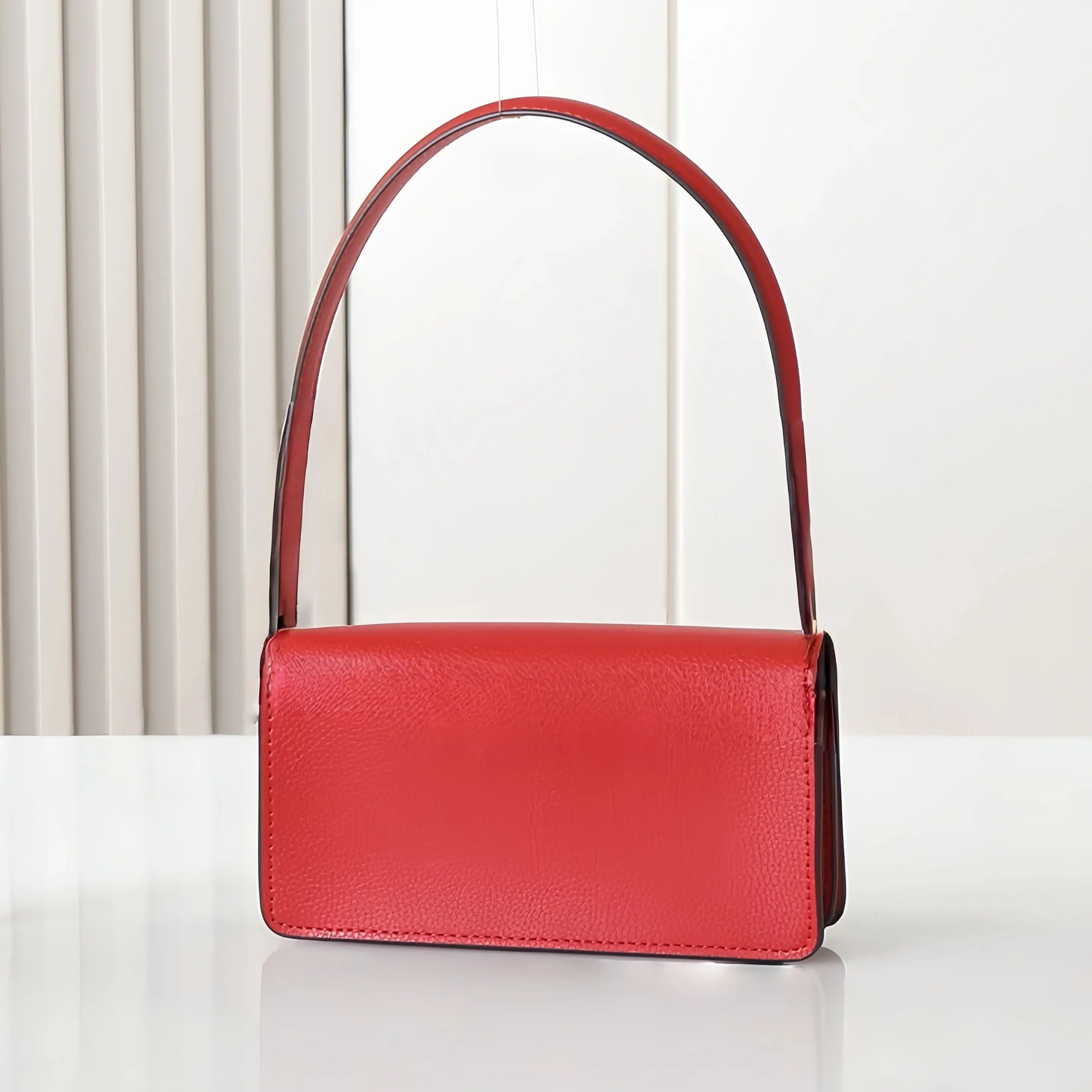 

2026 New Women's Handbag, Crossbody Bag, Shoulder Bag, Comfortable Leather, Ten Colors Available, Red 20-10-6cm