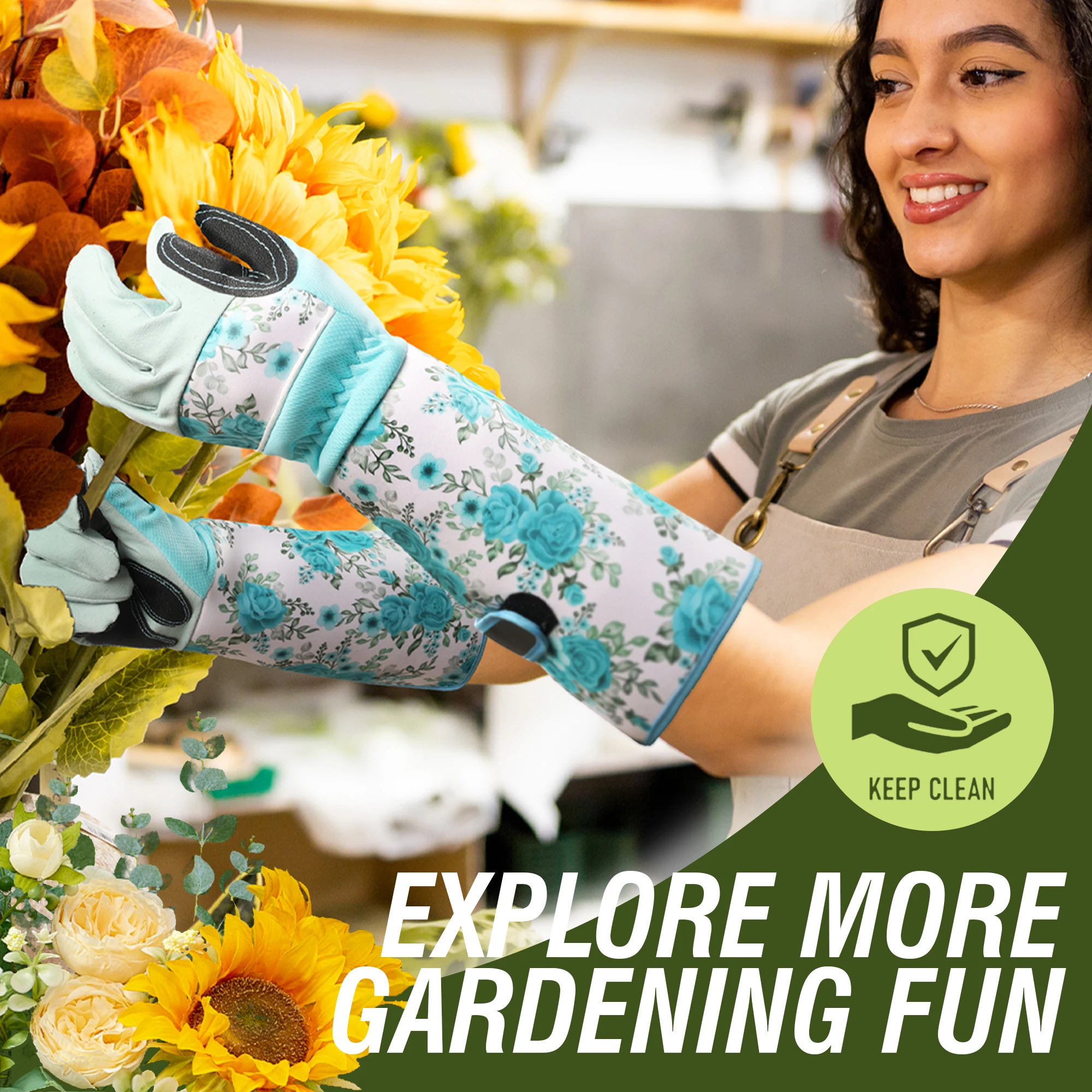 زوج واحد من قفازات الحدائق الط - مراجعة Garden Gloves Thorn Proof وسعره