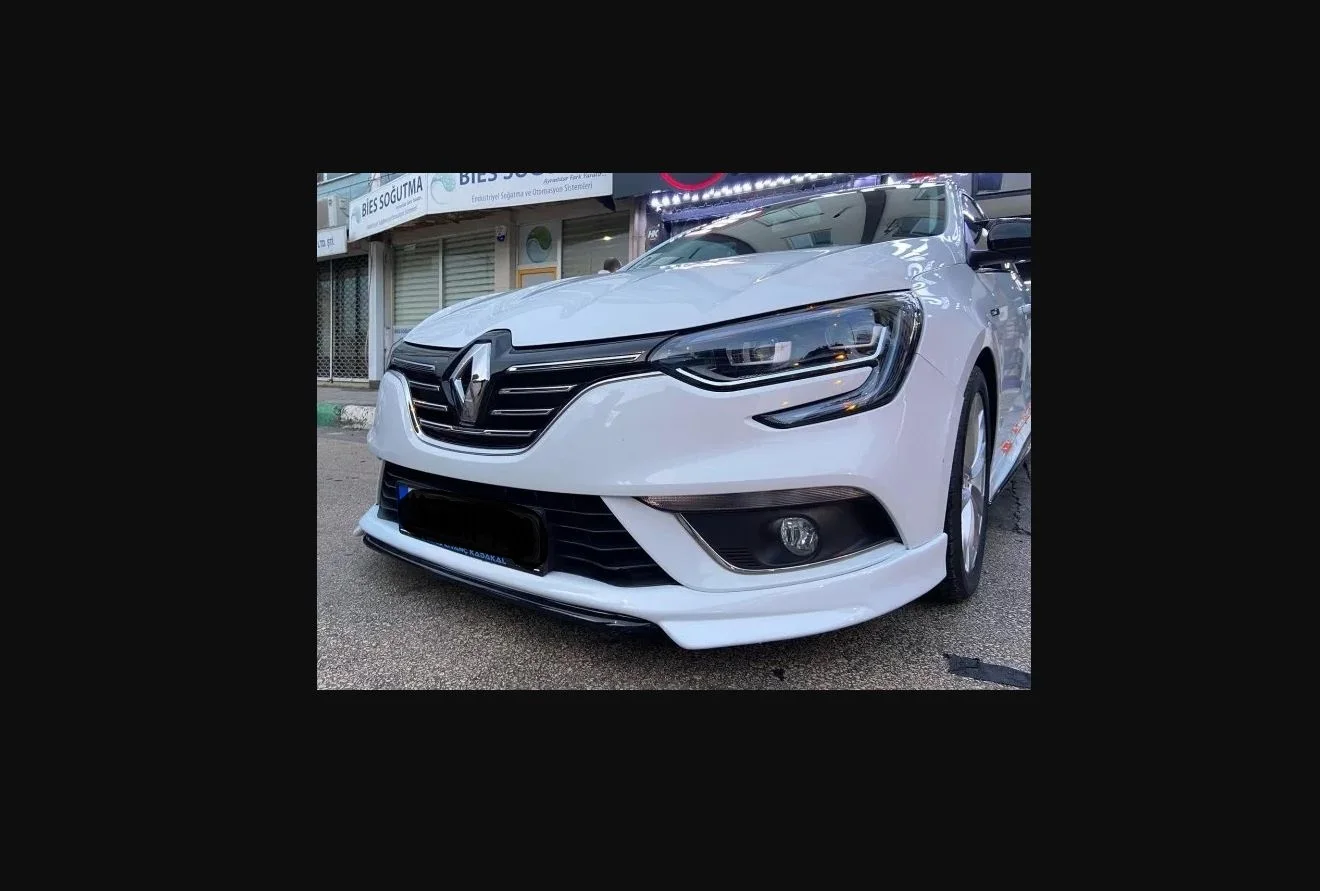 For Renault Megane 4  2016-2020 Front Bumper Lip Abt Style Front Bumper Skirt Abs Plastic - Body Kİt Spoiler Bumper Diffuser