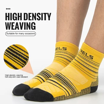 WRELS 1/3Pairs Merino Wool Running Socks Compression Support Thick Cushion Wool Socks For Running Hiking Moisture Wicking Socks 3
