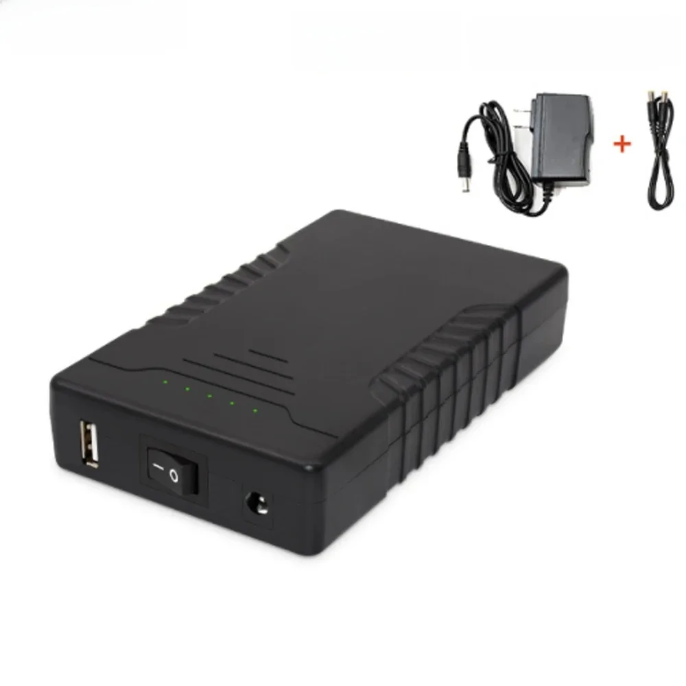 100%  capacity 5V 12v Backup battery 6800mAh Lithium Li ion Battery pack 3S2P DC 12V 5V Mobile power With 5521 cable charger