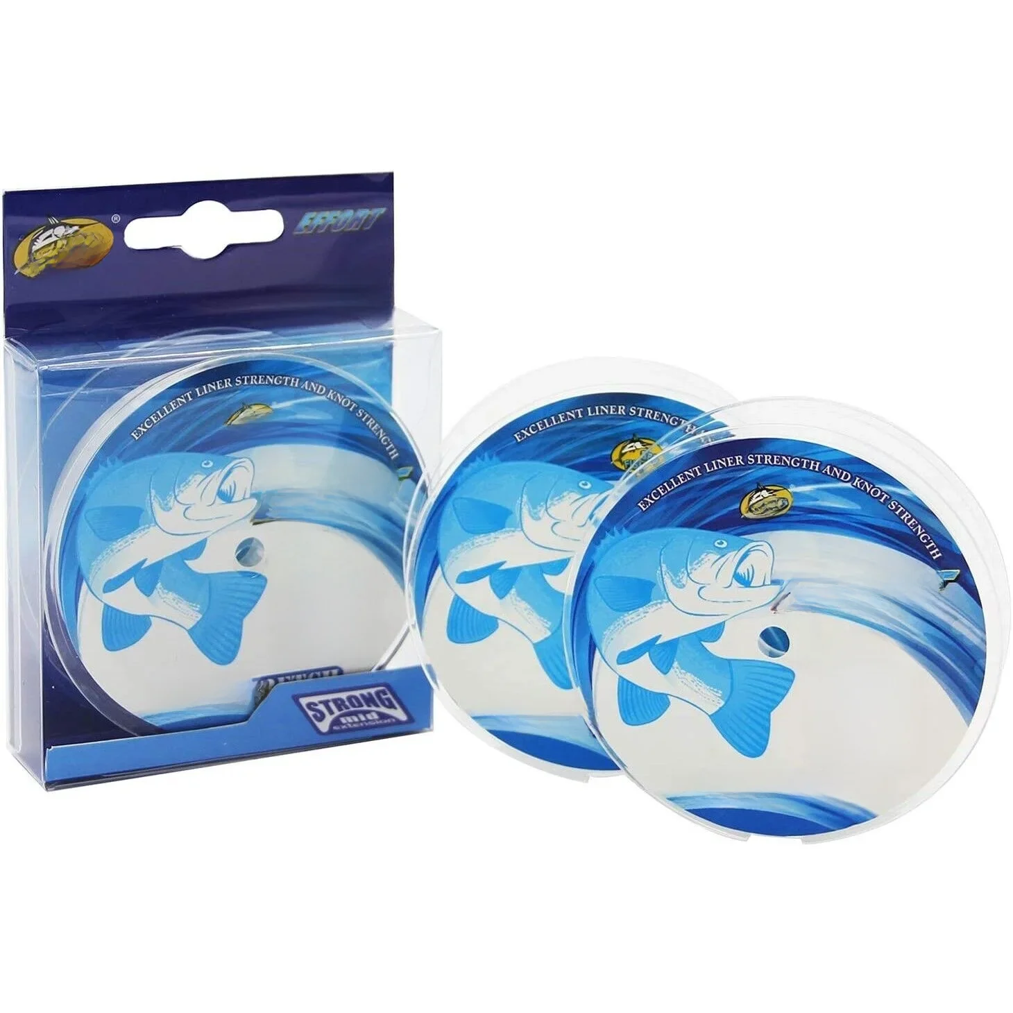 Material do multifilamento do monofilamento dos pces 100m x 3 da pesca