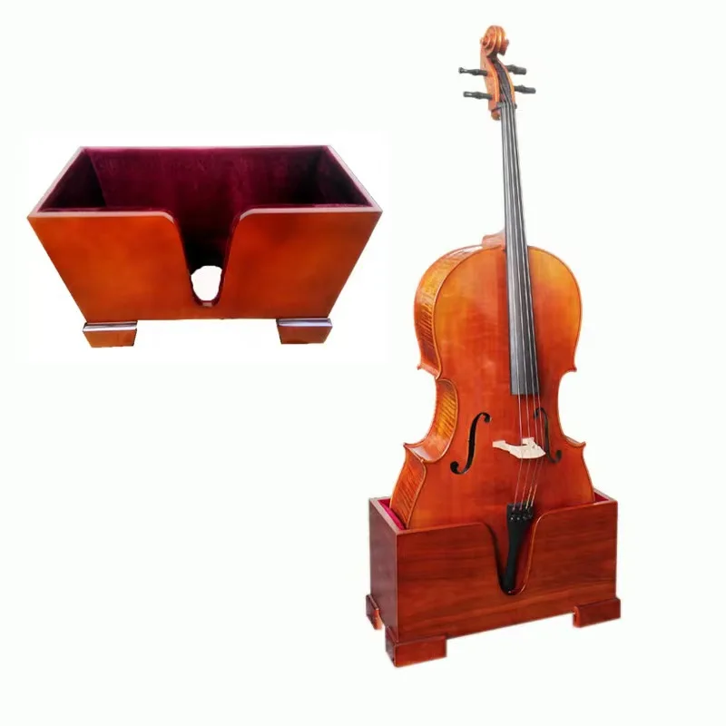

4/4 3/4 Wooden Cello Base Stand Box