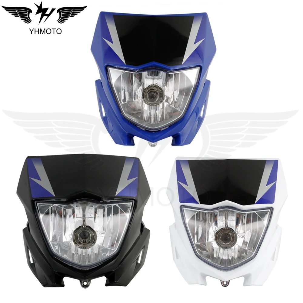 Motorcycle Headlight Assembly For Yamaha XTZ125 Fairing Dirt Bike Head Lamp Motocross Enduro Headlamp Accessories