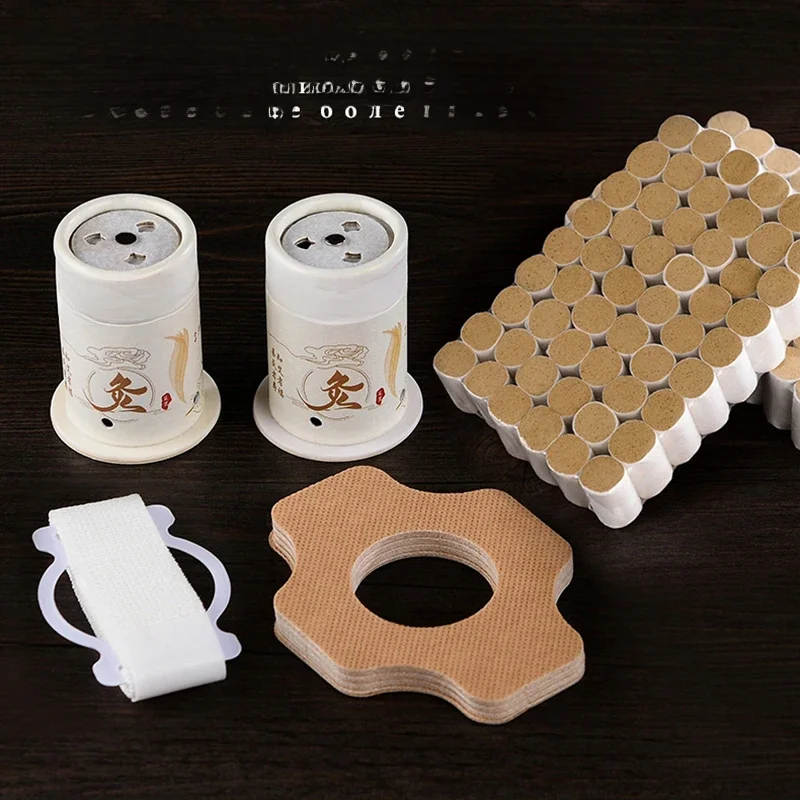 Brûleur de bâton de Moxibustion, rouleaux d'armoise d'absinthe, boîte Moxa, Points d'acupuncture, Massage chauffant, masseur méridien chaud, soins de santé