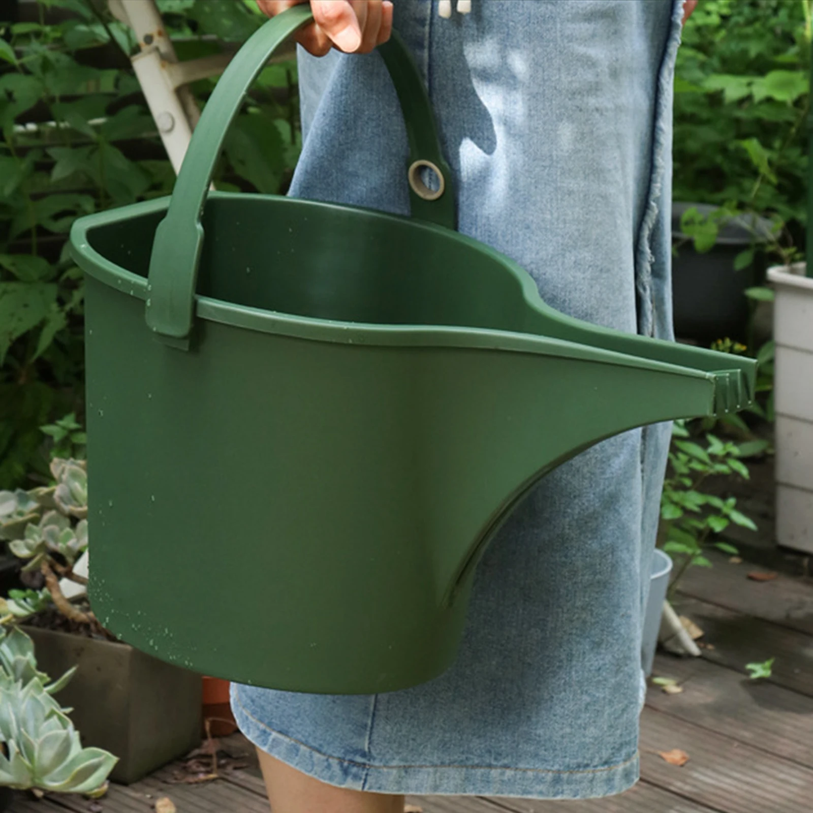 8L Long Spout Garden Watering Can with Sprinkler Large Capacity Watering Pot for Garden Plants Flower Outdoor Flower Bed