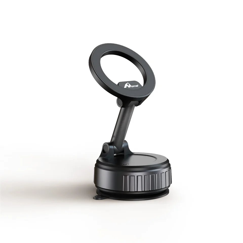 Soporte magnético para celular de coche con ventosa, ajustable 360° para tablero, diseño antideslizante y estable 4